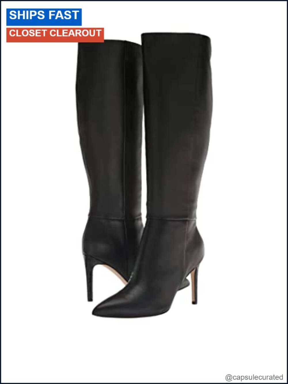 Nine West Richy Textile Pointed Toe Zip Closure Above Knee Heeled Boots